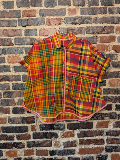Madras Plaid Disco Ball